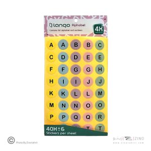 برچسب4برگی حروف و اعداد لانگو