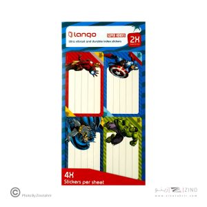 برچسب اسم دانش آموز طرح سوپر هیرو لانگو