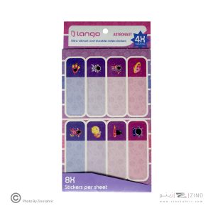 برچسب اسم فانتزی 4برگی لانگو طرح فضانورد