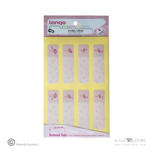 برچسب اسم فانتزی 4برگی لانگو طرح فلامینگو