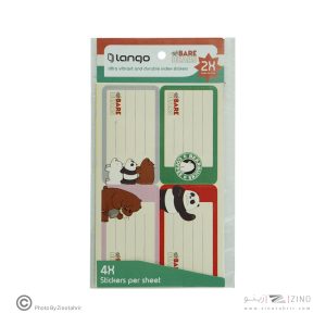 برچسب اسم دانش آموز طرح خرس کله پوک لانگو