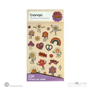 برچسب لانگو سری فانکیز طرح گل