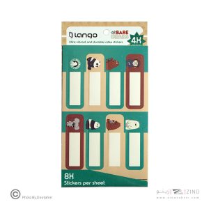 برچسب اسم فانتزی 4برگی لانگو طرح سه خرس