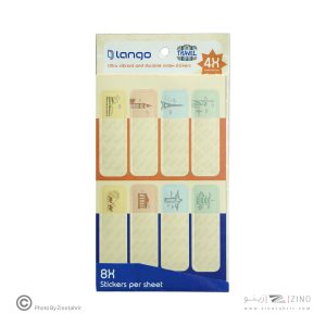 برچسب اسم فانتزی 4برگی لانگو طرح تراول