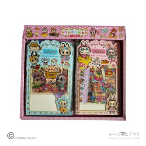 استیکر فانتزی(طرح لبوبو)همراه با خط کش کدSZ-152