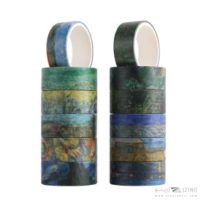 چسب نواری فانتزی واشی طرح ونگوگ کد491