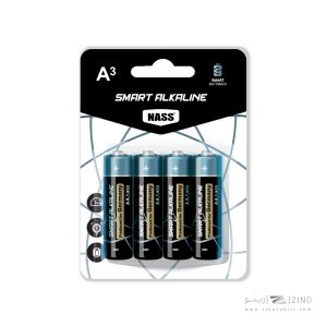 باتری نیم قلمی آلکالاین اسمارت4عددی ناس کد524