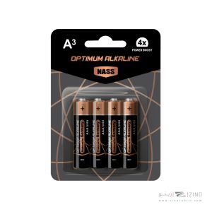 باتری نیم قلمی آلکالاین اپتی موم4عددی ناس کد522