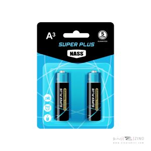 باتری نیم قلم سوپر پلاس بزرگ 2عددی ناس کد412