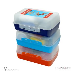 خمیرسبک 6رنگ کنکو+ظرف غذاجدید(گزی)