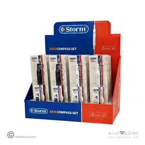 ست پرگار3تکه(بلیستری سیاه و سفید)استورم کد650110