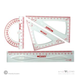 ست نقاله گونیا خطکش 4تکه کریستال کنکو