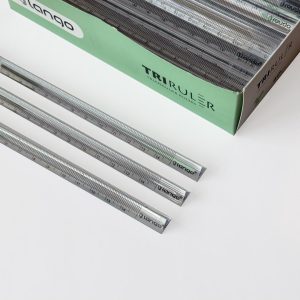 خط کش15سانت کریستال(سه گوش/مثلثی) لانگو شفاف