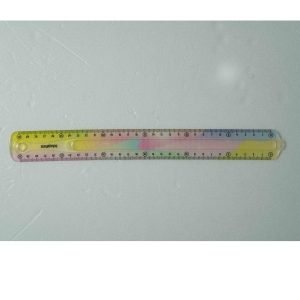 خط کش 30 سانت ژله ای اکلیلی پاستلی اسکول فنز کد923302