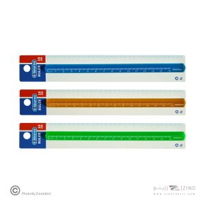 خط کش15سانت کریستال رنگی سه گوش(مثلثی) استورم کد630115