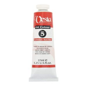 رنگ روغن 37میل وستاکد5 Hue Red Cadmium