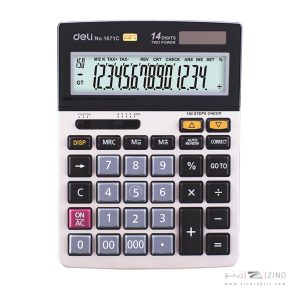 ماشین حساب رومیزی چک کن دار14رقم دلی W1671C