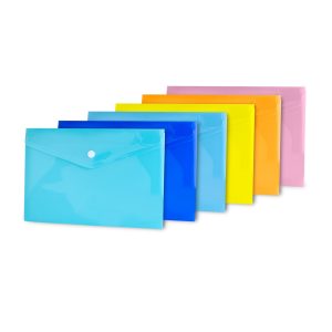 پاکت دکمه دارA4 فیروزه ای سوپربایند