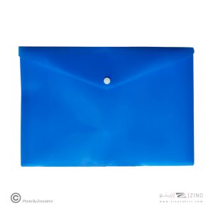 پاکت دکمه دار A4 آبی سوپربایند