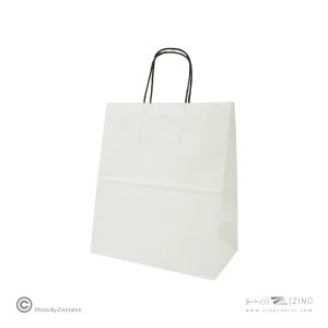 پاکت دسته دار سفید سایز13*26*23 (110گرم)