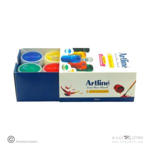 گواش 6رنگ پلاستیکی آرتلاین