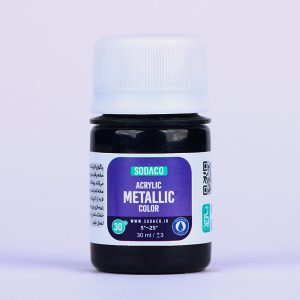 اکریلیک متالیک30میل سوداکو مشکی کد00224