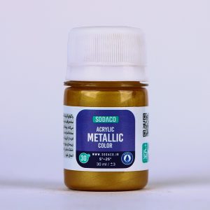 اکریلیک متالیک30میل سوداکو طلایی سیر کد00290