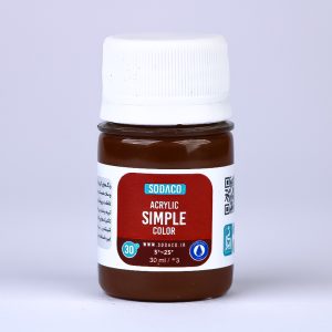 اکریلیک ساده30میل سوداکو قهوه ای روشن کد00302