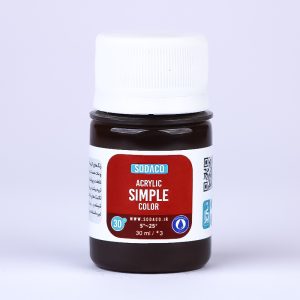 اکریلیک ساده30میل سوداکو قهوه ای کد00303
