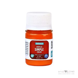 اکریلیک ساده30میل سوداکو نارنجی کد00304