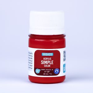اکریلیک ساده30میل سوداکو قرمز کد00306