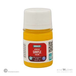 اکریلیک ساده30میل سوداکو زرد کد00308