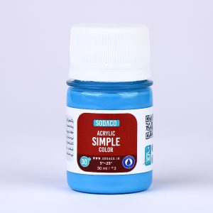 اکریلیک ساده30میل سوداکو آبی روشن کد00310