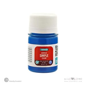 اکریلیک ساده30میل سوداکو آبی سرولین کد00315