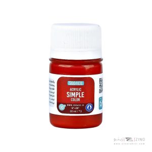 اکریلیک ساده30میل سوداکو قرمز سیر کد00323