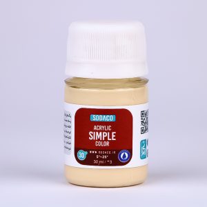 اکریلیک ساده30میل سوداکو کرم کد00329