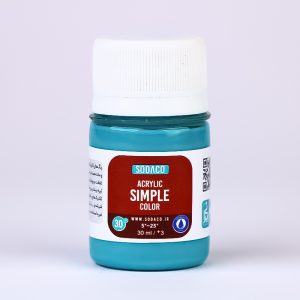 اکریلیک ساده30میل سوداکو فیروزه ای کد00393