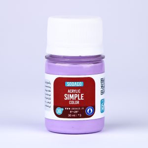 اکریلیک ساده30میل سوداکو بنفش روشن کد00397