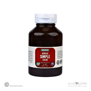 اکریلیک ساده250میل سوداکو مشکی کد03324