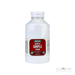 اکریلیک ساده500میل سوداکو سفید کد04340