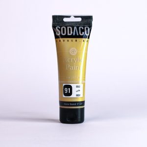 اکریلیک متالیک تیوبی75میل سوداکو متالیک طلایی کد08291