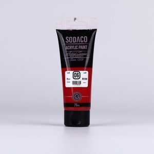 اکریلیک ساده تیوپی75میل سوداکو قرمز کد08306