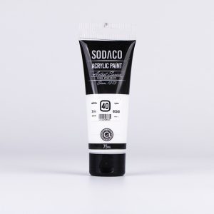اکریلیک ساده تیوپی75میل سوداکو سفید کد08340