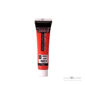 اکریلیک ساده تیوپی18میل سوداکو  نارنجی کد09304