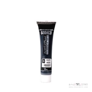 اکریلیک ساده تیوپی18میل سوداکو  مشکی کد09324