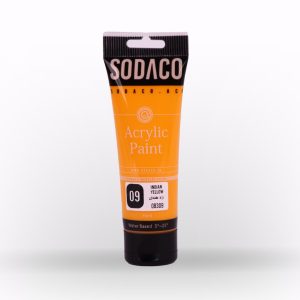 اکریلیک ساده تیوپی75میل سوداکو زرد هندی کد08309