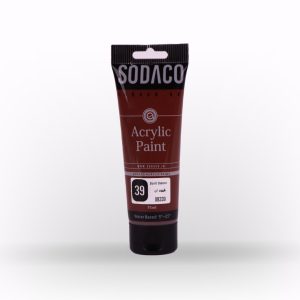 اکریلیک ساده تیوپی75میل سوداکو قهوه ای سینا کد08339