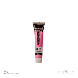 اکریلیک ساده تیوپی18میل سوداکو  صورتی کد09394