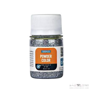 پودر زری هفت رنگ30میل سوداکو نقره ای کد07352