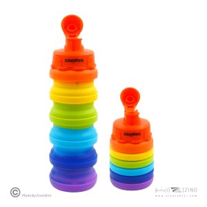 قمقمه سیلیکونی اسکول فنز FA9313  *آکاردئونی کارتن24عددی *